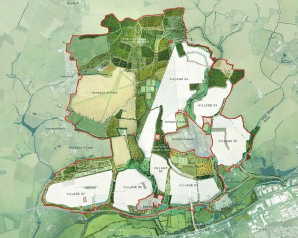 The £1bn new UK town with 10,000 homes, nine schools and seven 'connected' villages