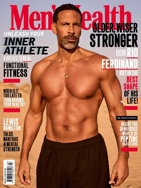 The cover of "Men's Health" magazine features a shirtless male individual showcasing a well-defined physique, promoting themes o