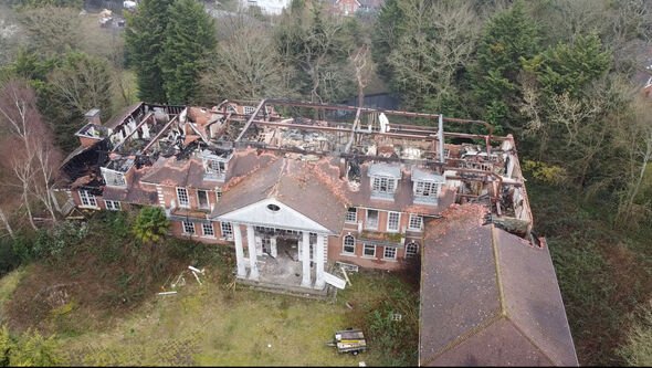 Empty derelict mansion in The Bishops Avenue