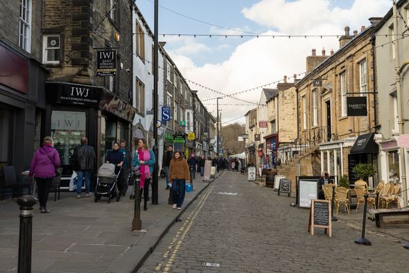 A side street in Skipton town centre