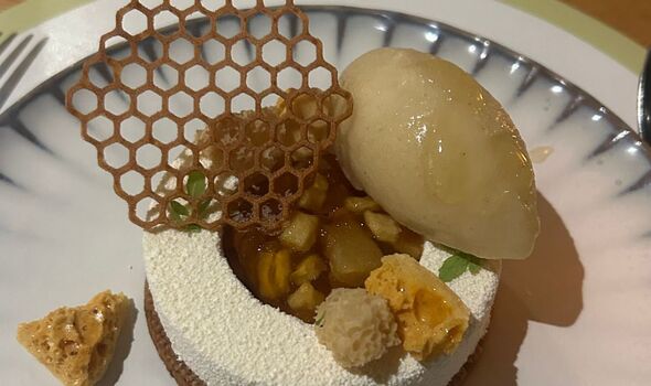 Pear and honey parfait