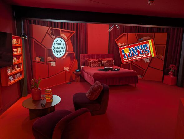 The red room in the social hub
