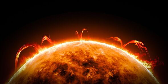 Solar Prominences Erupting From The Sun