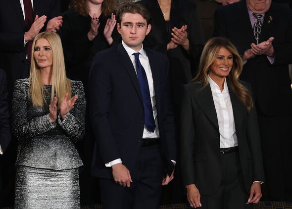Ivanka Trump, Barron Trump, and Melania Trump