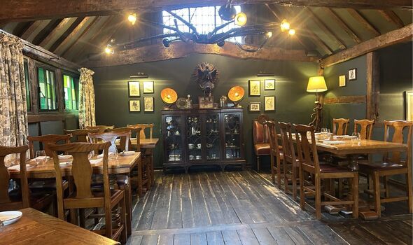 The inside of the restaurant
