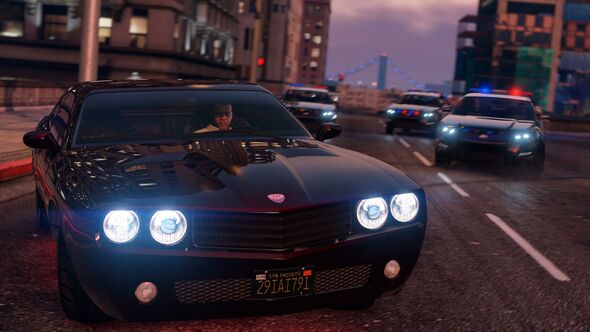 Screenshots of in-game action for Grand Theft Auto 5 (GTA V) on PC