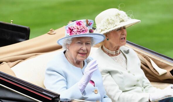 Princess Alexandra and Queen Elizabeth II in 2018