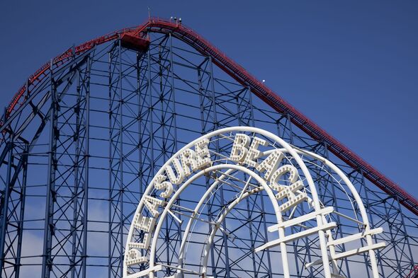 Blackpool Pleasure Beach rollercoaster