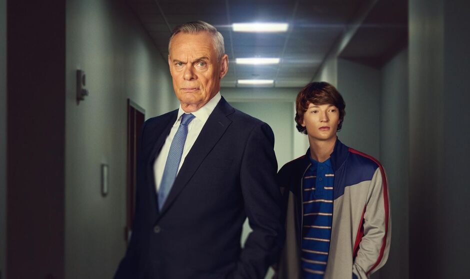 Martin Clunes and Osian Morgan