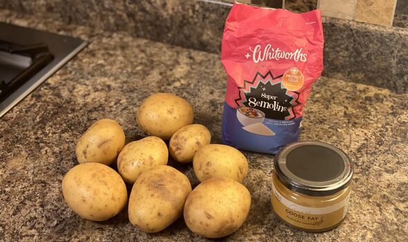 Roast potato ingredients