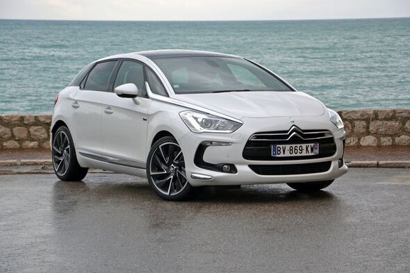 Citroen DS 5 Hybrid4 stopped on the street