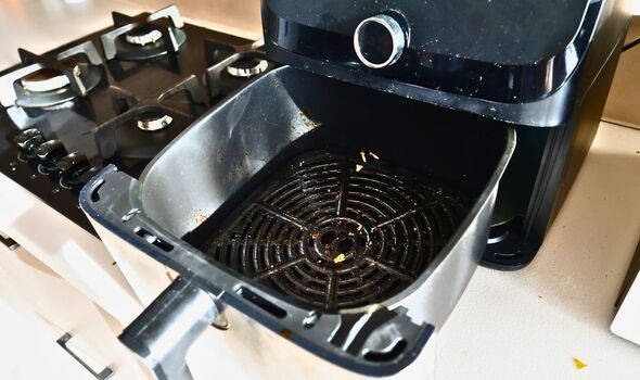 Picture of a dirty air fryer