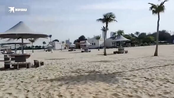 The beach in Dubai was completely empty