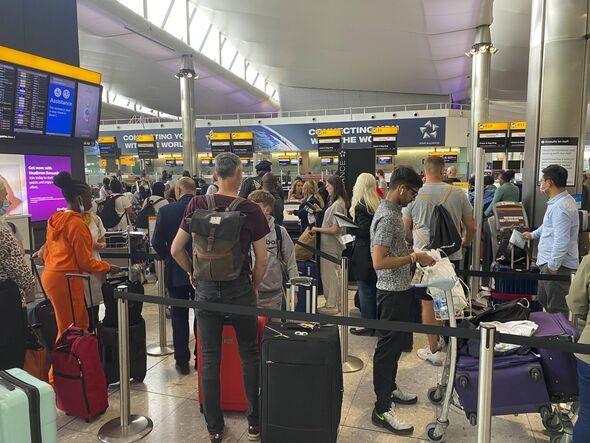 Around a quarter of a million passengers arriving at UK airports on Friday are being warned to expect delays due to the start of
