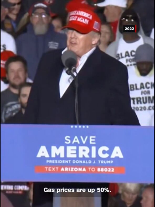 Donald Trump during his election campaign