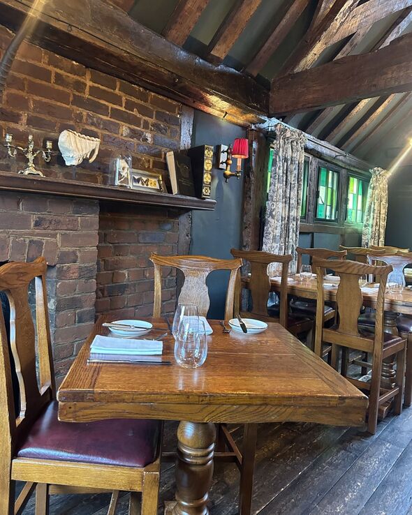 The inside of the restaurant