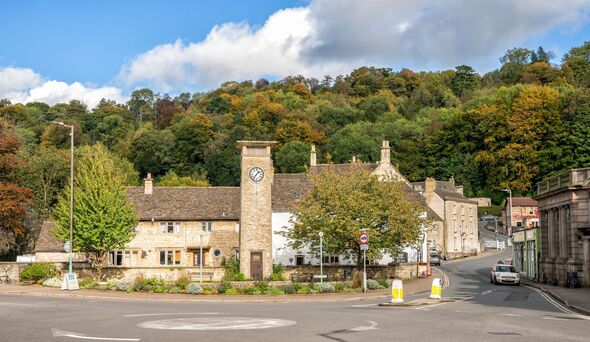 Nailsworth Town in the Cotswolds, Gloucestershire, United Kingdom
