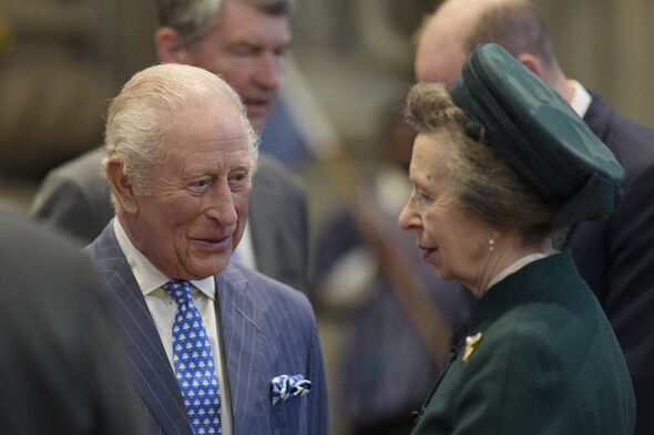King Charles and his sister Princess Anne