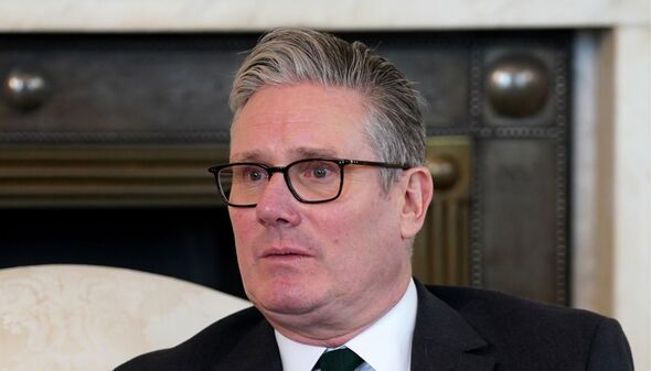 Close up of Keir Starmer looking worried