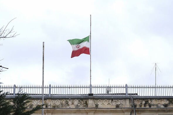 Flags lowered in Iran