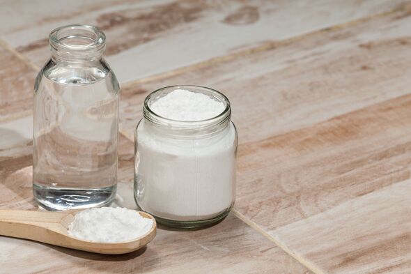 Baking soda - sodium bicarbonate and vinegar