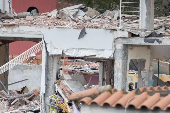 Collapsed building