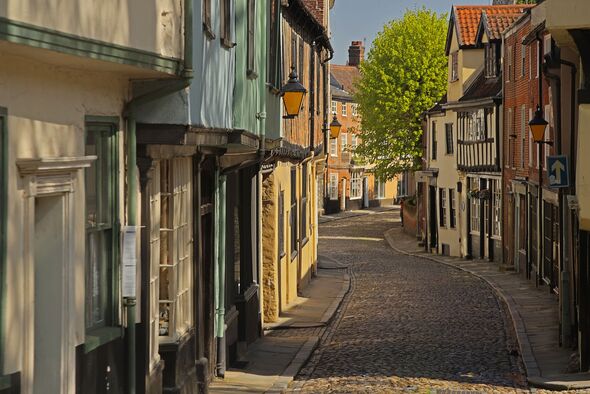 Elm Hill, Norwich, Norfolk, United Kingdom