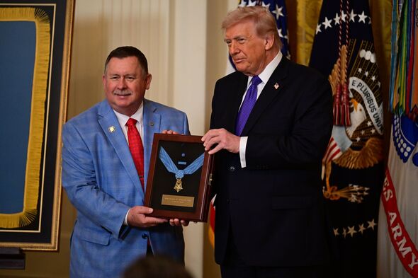 US President Trump participates in Medal of Honor ceremony at White House