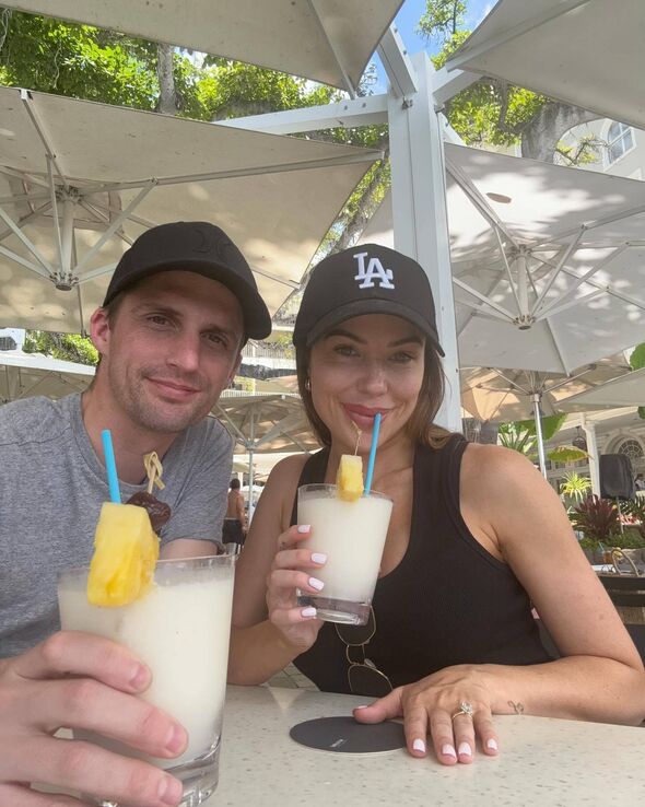 Blake Spriggs with fiancee and MAFS star KC Osborne