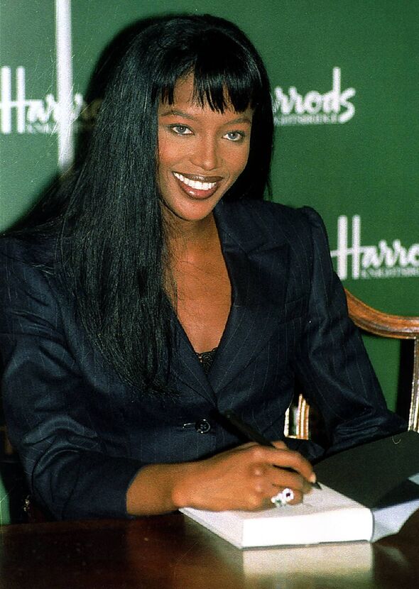 Naomi Campbell supermodel signing copies of her novel Swan