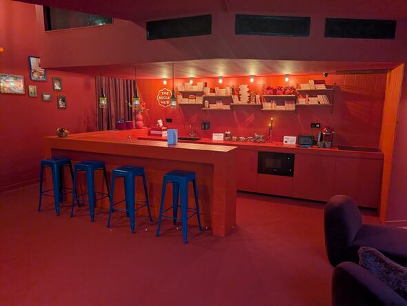 The kitchen in the red room