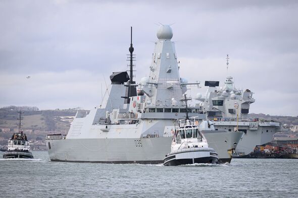 HMS Dragon Leaves Portsmouth For The Mediterranean