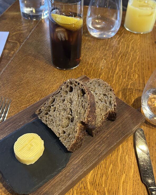 The sourdough bread and butter