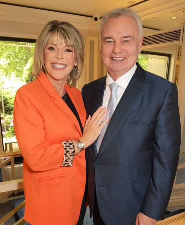 LONDON, ENGLAND - JULY 06: Ruth Langsford (L) and Eamonn Holmes attend The TRIC Awards 2022 at The Grosvenor House Hotel on July