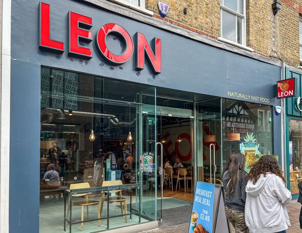 The restaurant of Leon in London.