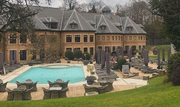 Outdoor pool and spa