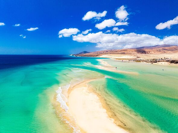 Playa Sotavento Lagoon Beach Fuerteventura