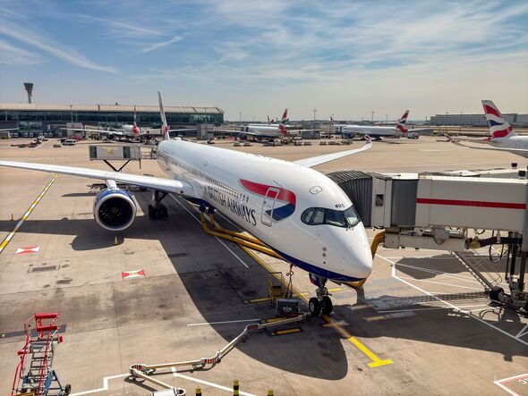 Airbus A350 jet operated by British Airways at London Heathrow airport