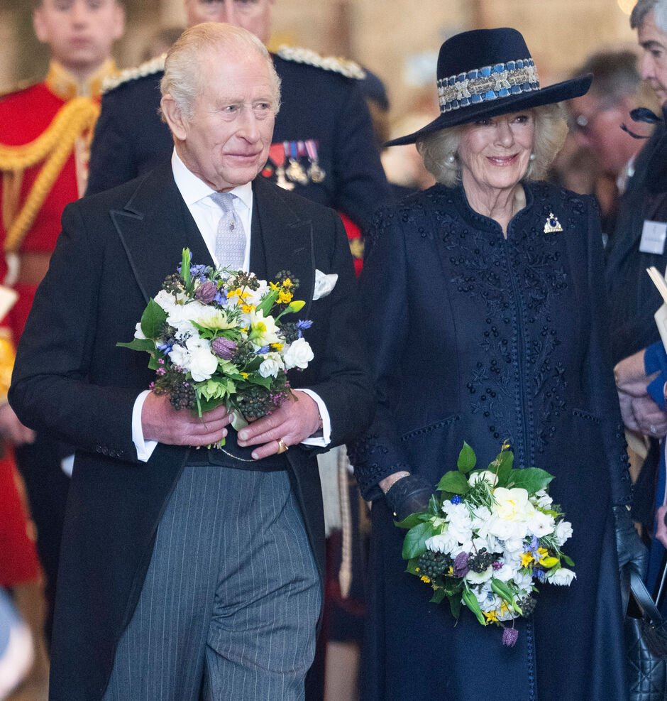 King Charles III And Queen Camilla Attend The Royal Maundy Service At St Asaph Cathedral