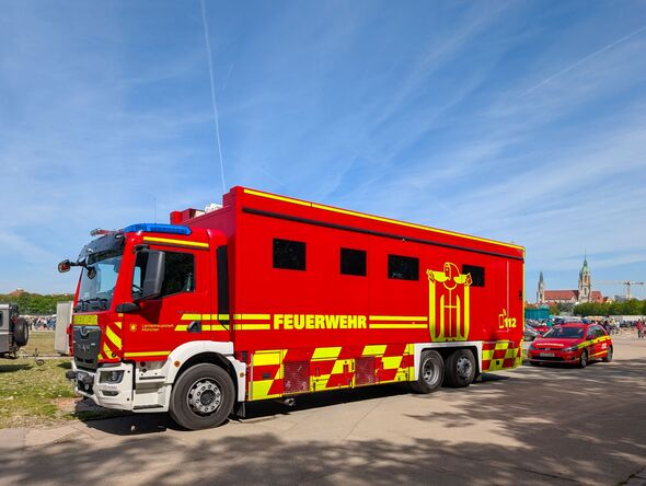 Command Vehicle Of The Munich Fire Department, Germany - 27 Apr 2025