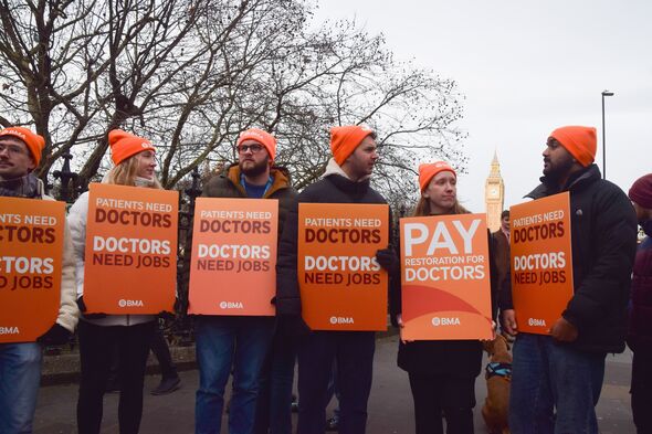 Resident doctors, previously known as junior doctors, stand