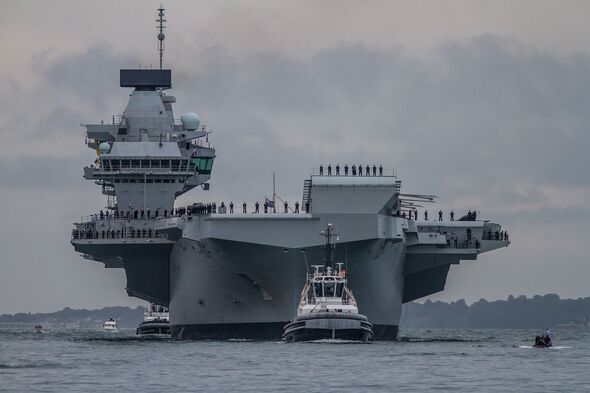 Royal Navy aircraft carrier