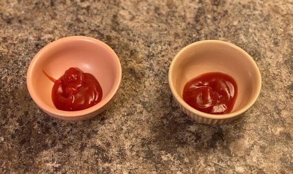 Blind taste test of ketchup