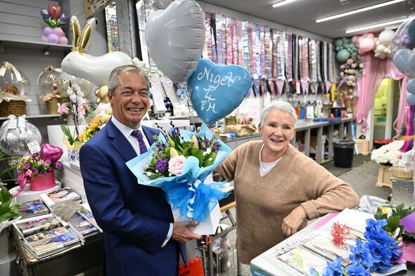 Reform UK Leader Nigel Farage on the campaign trail