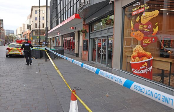 Merseyside Police scene in Liverpool city centre on Bank Holiday Monday, pictured scene on Victoria