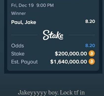 Drake's screenshot of his bet on Instagram