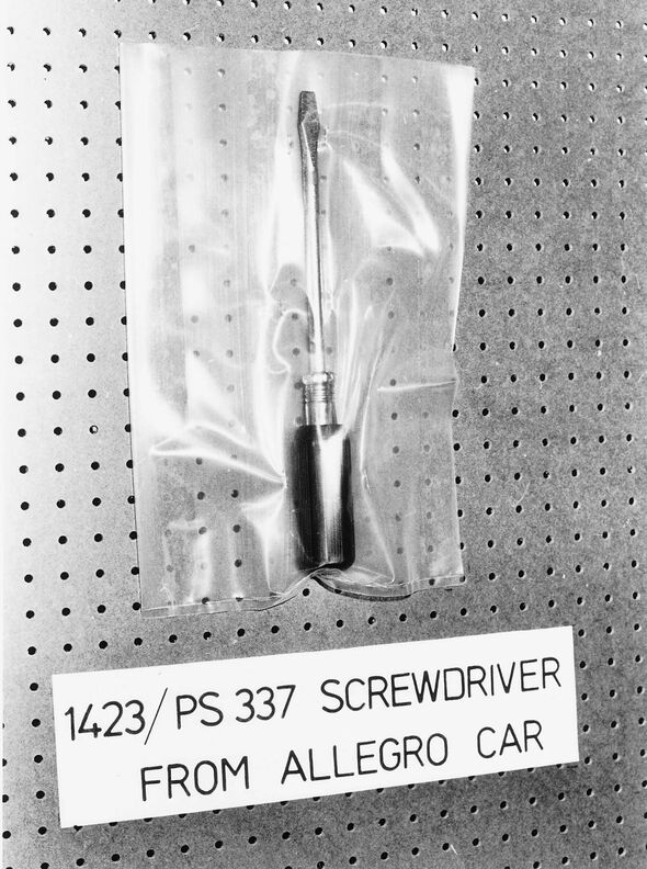 A screwdriver used by rapist Malcolm Fairley