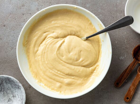 bowl of pancake dough