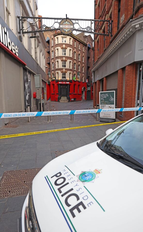 Merseyside Police scene in Liverpool city centre on Bank Holiday Monday, pictured scene on Victoria