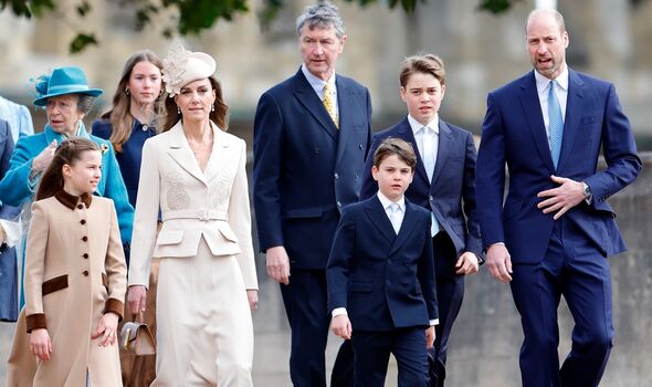 the royals on easter sunday